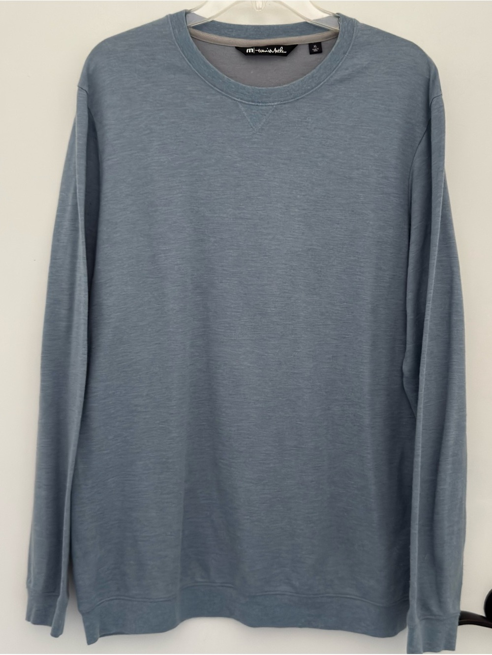 Travis Mathew Men's Dusty Blue Crewneck Sweatshirt
